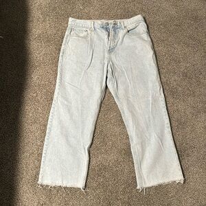 Men’s jeans, light blue denim, baggy fit
